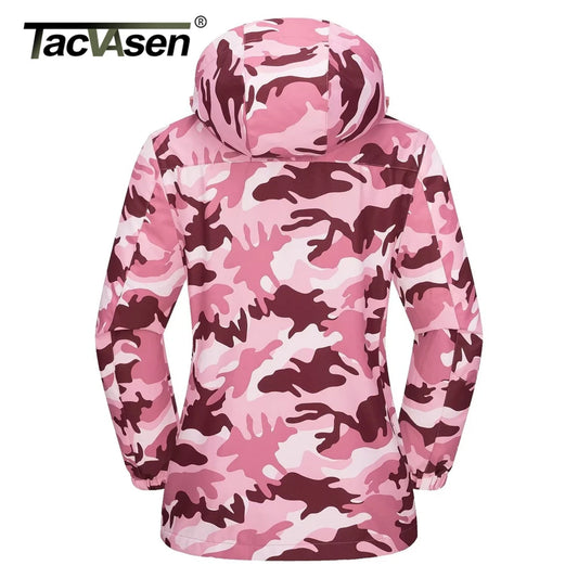 TACVASEN 3 in 1 Fleece Lining Jackets Women's Winter Ski Snowboard Jackets Hooded Coats Windproof Water Resistance Hiking Parka