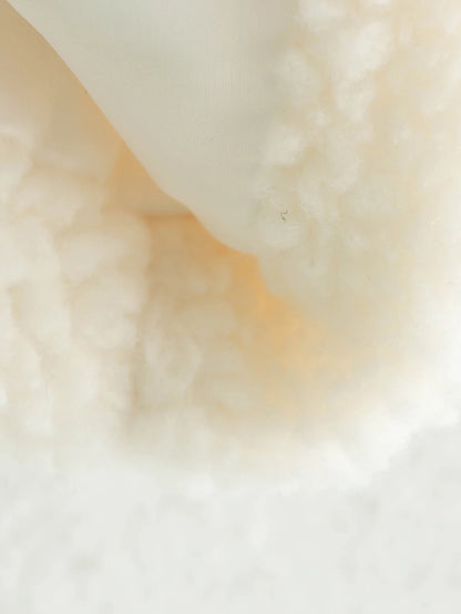 Close-up of beige fabric texture