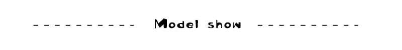 Text 'Model show' displayed on a white background