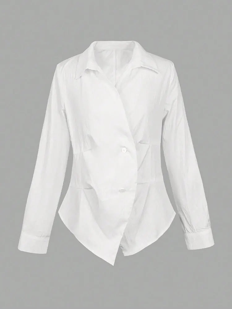 White shirt on a gray background