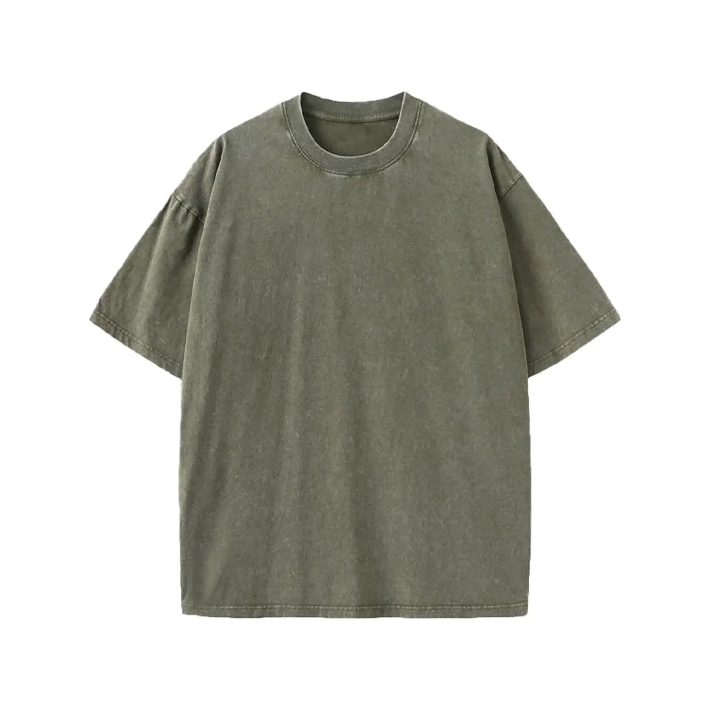 100% Cotton Washed T Shirt Street Solid O Neck Short Sleeve Oversized Tee Blouse New High Quality Men Women Casual Loose Tops