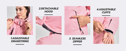 TACVASEN Womens Winter Thermal Jackets Warm Fleece Lined Waterproof Jacktes Snow Ski Hood Coat Mountain Snowboarding Windbreaker