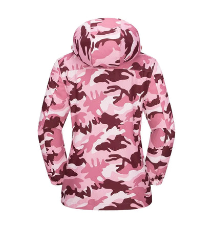 TACVASEN 3 in 1 Fleece Lining Jackets Women's Winter Ski Snowboard Jackets Hooded Coats Windproof Water Resistance Hiking Parka