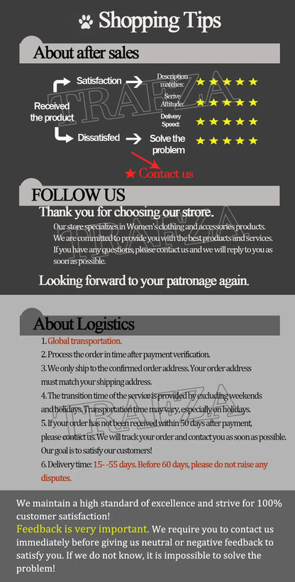 Shopping tips and logistics information with a star rating system on a gray background