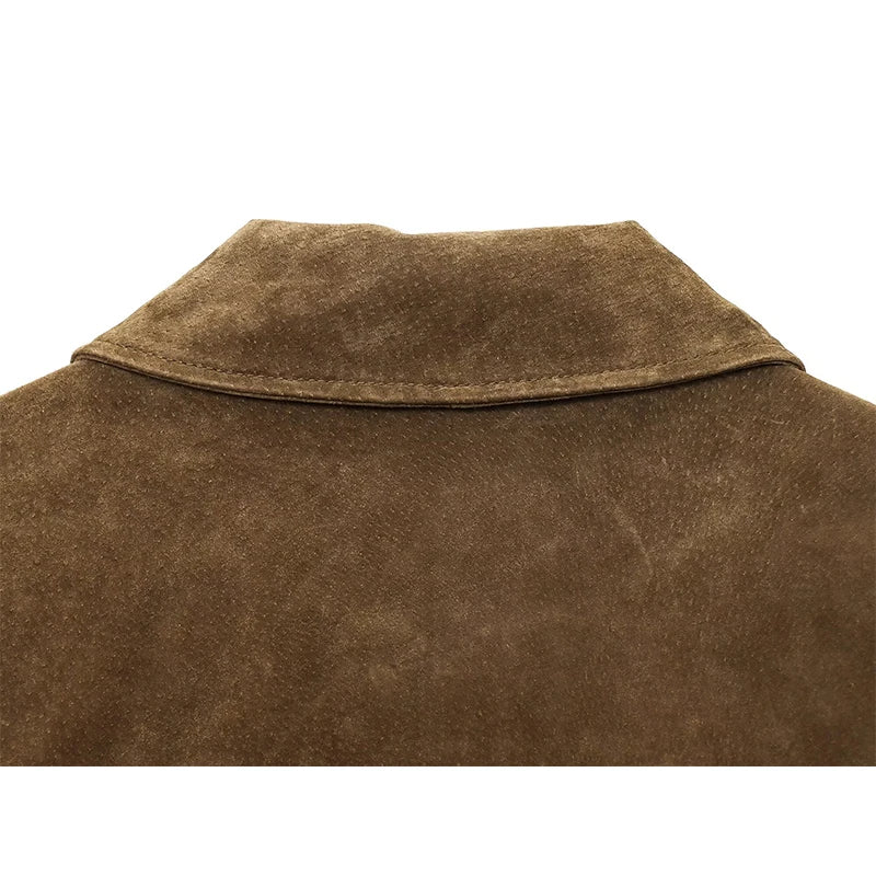 YENKYE Women Front Patch Pockets Faux Leather Bomber Jacket Long Sleeve Zipper Autumn Winter Coat 2025 Loose Outerwear