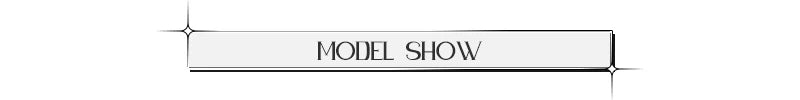 Text 'MODEL SHOW' on a white background