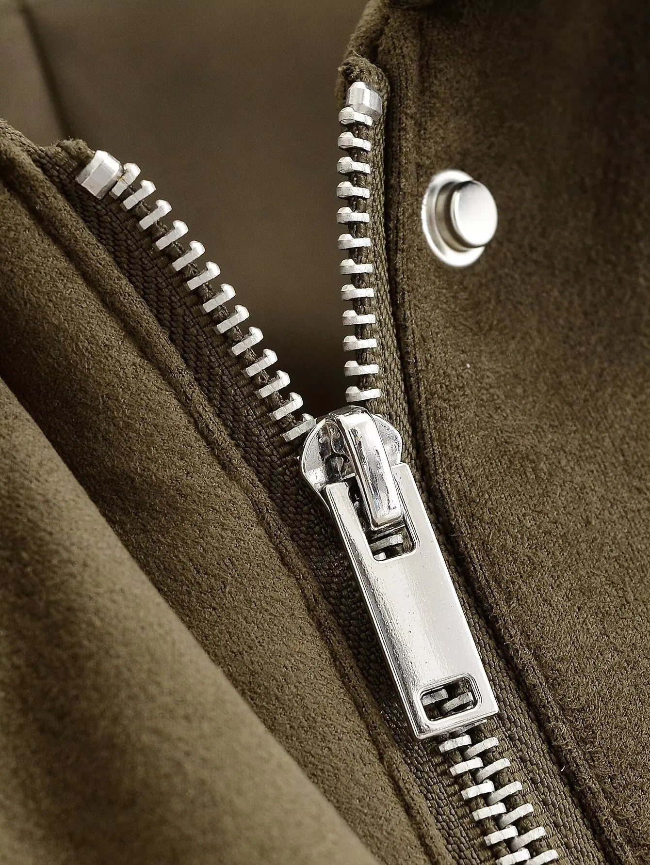 YENKYE Women Front Patch Pockets Faux Leather Bomber Jacket Long Sleeve Zipper Autumn Winter Coat 2025 Loose Outerwear