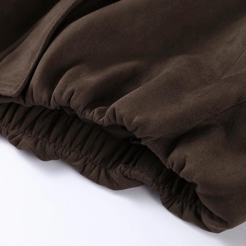 Brown fabric with a textured surface on a white background