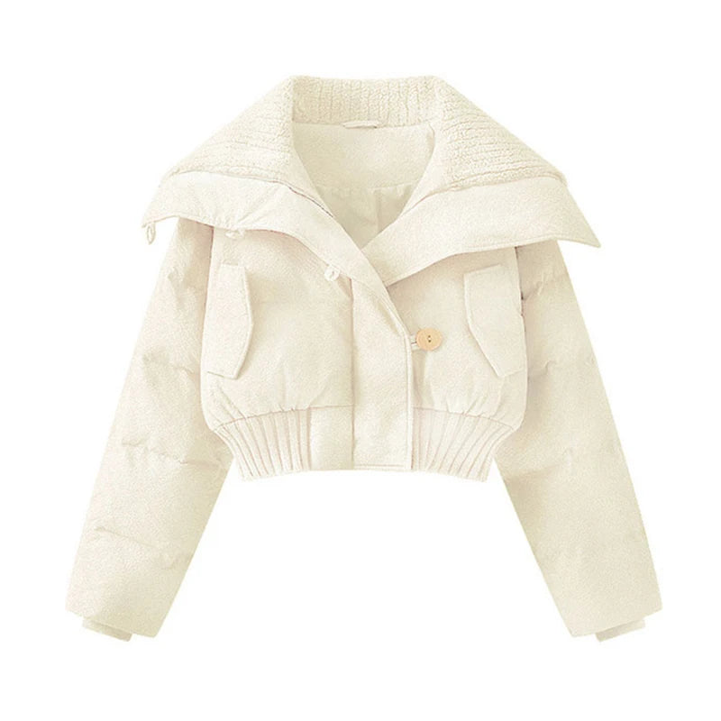 White quilted jacket on a white background