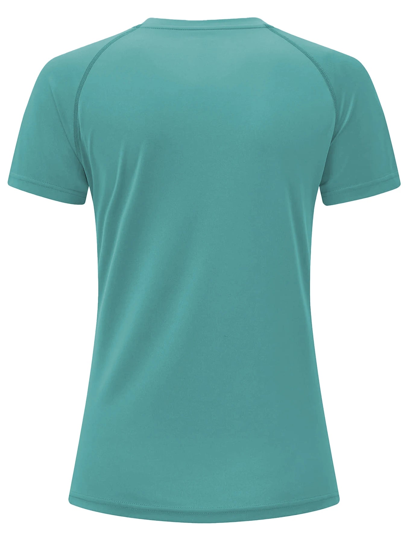 Teal t-shirt on a white background