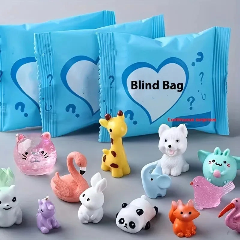 Evlira 50pcs Luminous Animal Blind Bags - glow in the dark surprise toys for kids.