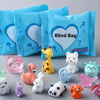Evlira 50pcs Luminous Animal Blind Bags - glow in the dark surprise toys for kids.