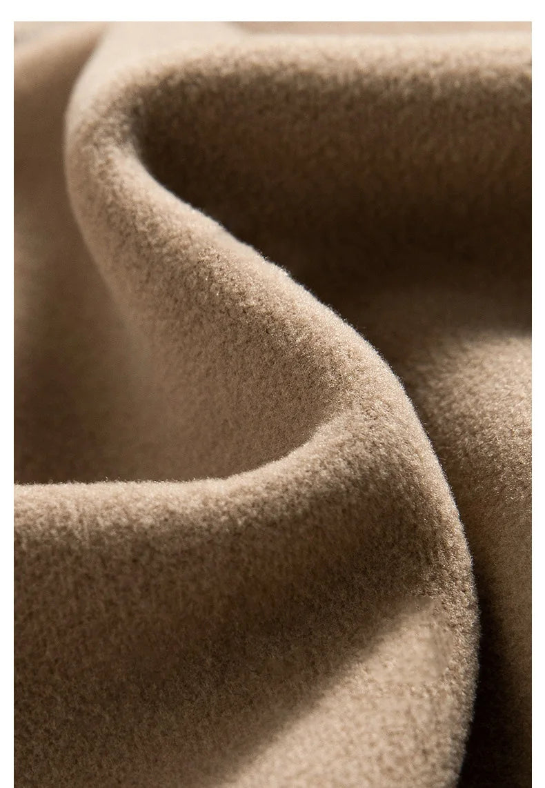 Close-up of beige fabric texture