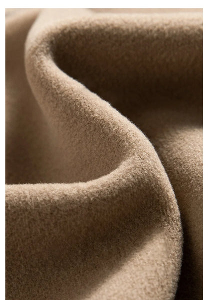 Close-up of beige fabric texture