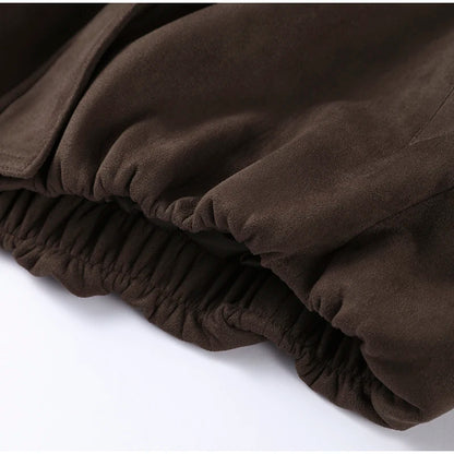 Brown fabric with a textured surface on a white background